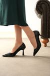 Kadın Pawel İnce Topuklu Stiletto - siyah-rugan